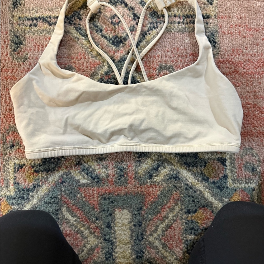 Lululemon Athletica Cream Sports Bra